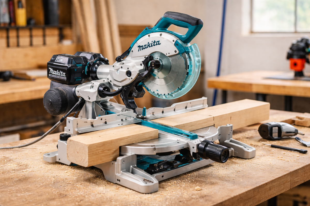 Аккумуляторная торцовочная пила Makita - обзор моделей LXT и XGT